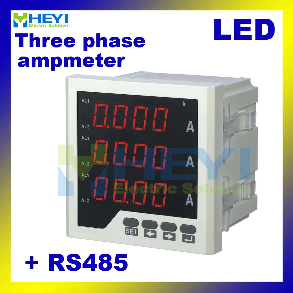 3 phase LED digital amp meter manufacturer AC digital current meters