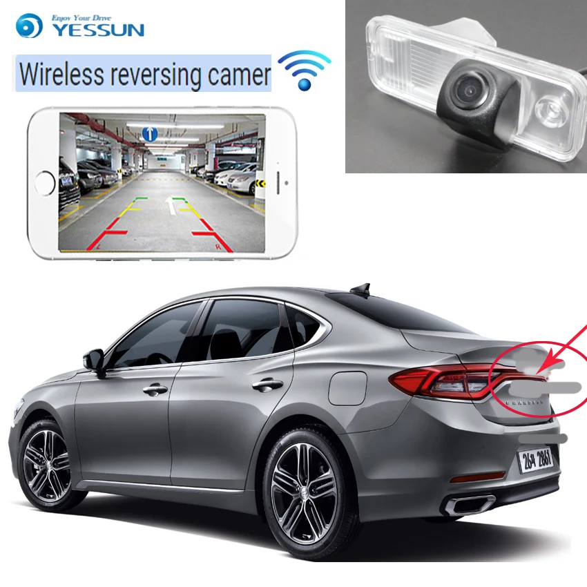 

2019 The new Car Rear View Back Up Reverse Parking HD Camera for Hyundai Azera HG Hyundai Grandeur 2011~2015 Waterproof CCD CAN