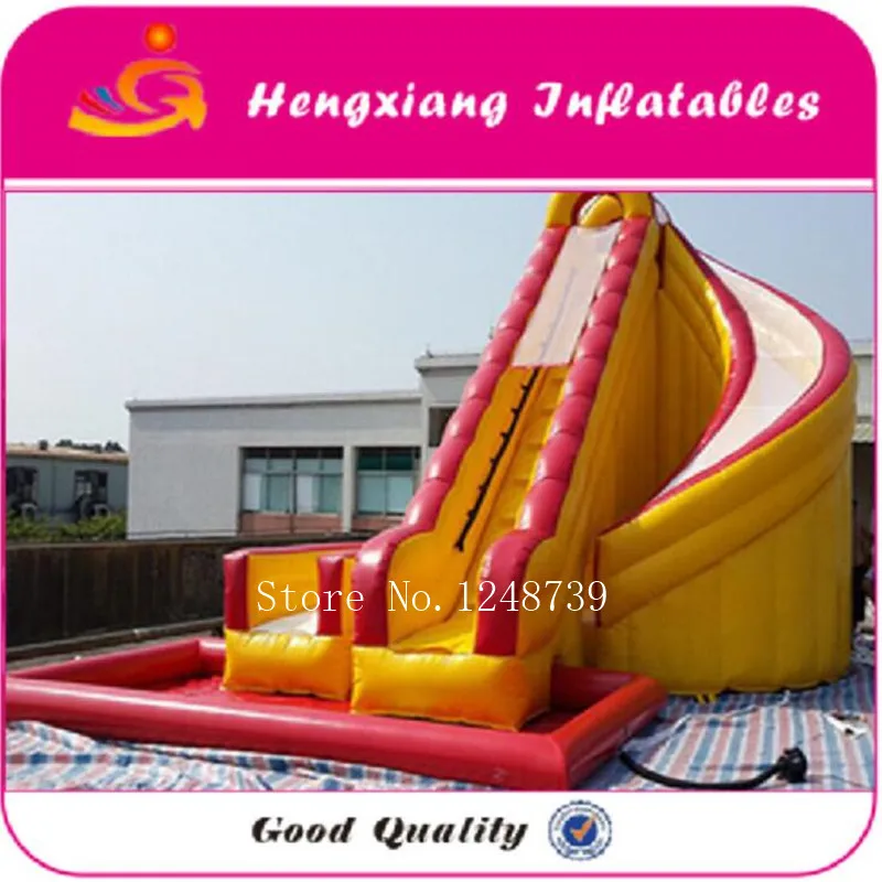 Inflatable Kids Commercial Water Slide with Pool for