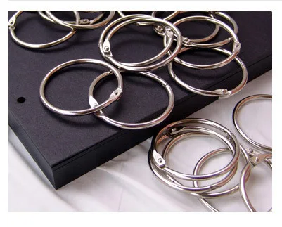 3Pcs/Lot 50mm Loose-leaf Scrapbook 10 Inch Photo Album Card Circle Ring Buckle Snap Ring Binding Iron Circle Album