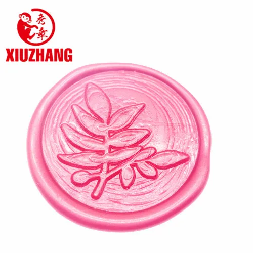 leaf flower wax seal