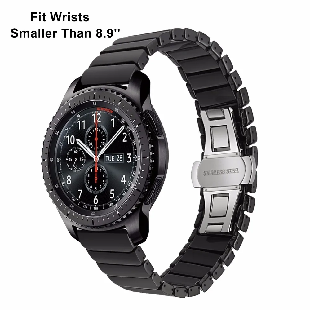 Ремешок керамический для наручных часов Samsung Gear S3 Classic / Frontier R760 R770 22 мм|ceramic
