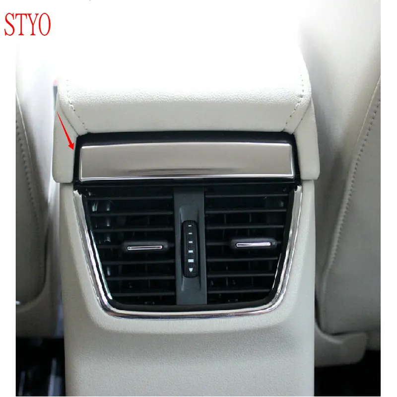 

STYO Car stainless steel Rear Air Vent Frame Cover trim For LHD Octavia MK3 A7 2015 -2019