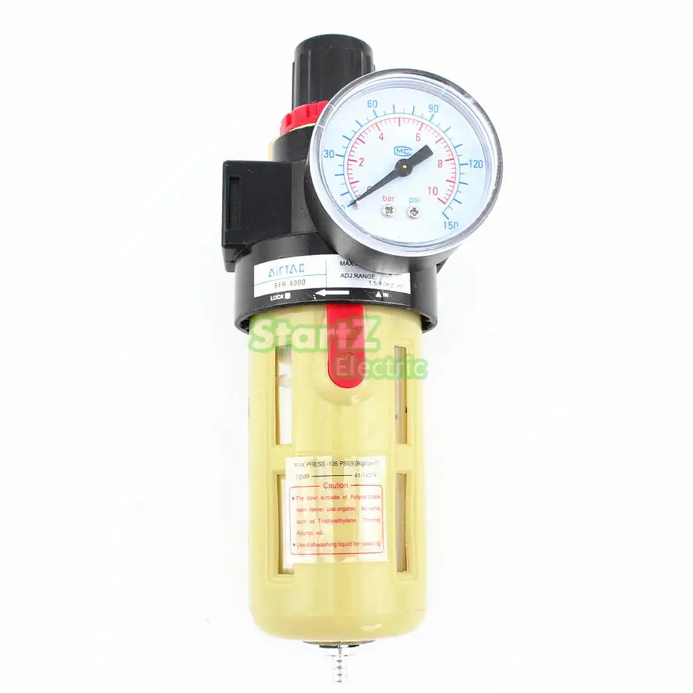 

Air source processor BFR4000 air pressure relief pressure regulating valve oil separation valve filter 1/2"PT.