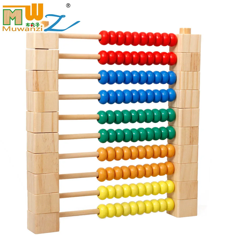 

2018 New Hot selling Maths Training Math Toys Assembly Calculation Frame Educational Digital Calculation wooden toys Montessori
