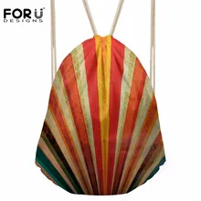 FORUDESIGNS/женская сумка на шнурке с узором в виде линии, рюкзак для девочек, полосатая упаковка, сумки для подростков, детская маленькая сумка-портфель, Mochilas