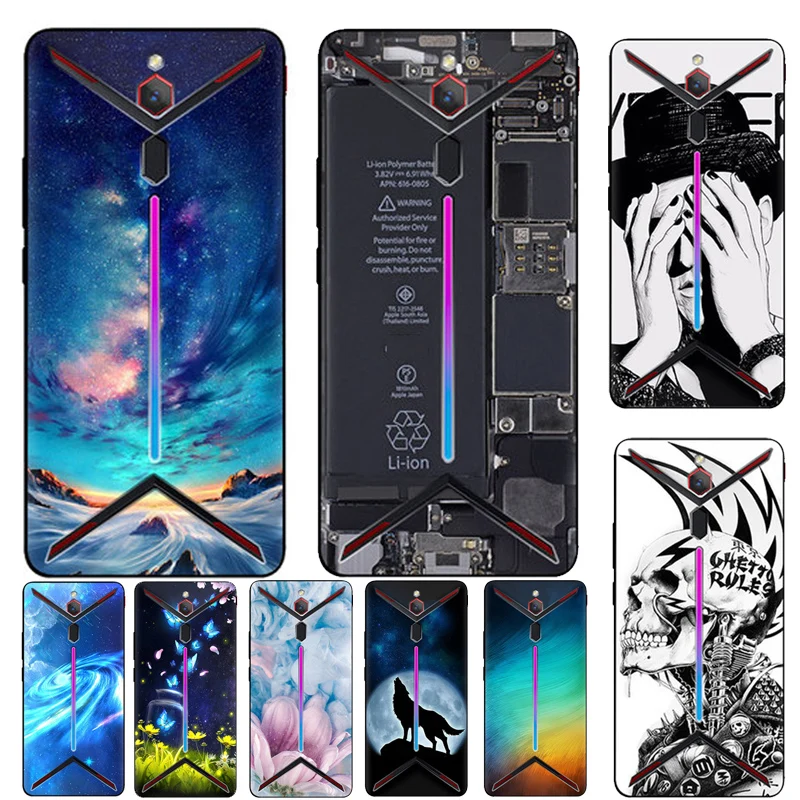 

Red Magic Mars Ultra Thin Soft Silicon case cartoon soft silicon phone case For Nubia Red Magic Mars case NX619J back cover capa