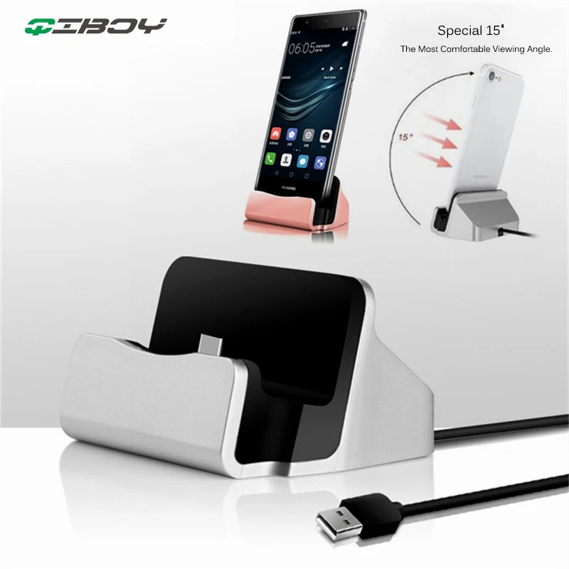

Charge Dock Station USB Cable Sync Cradle Charger Base For iPhone Android Type C Phone Stand Holder Charging Desk Bases Stations