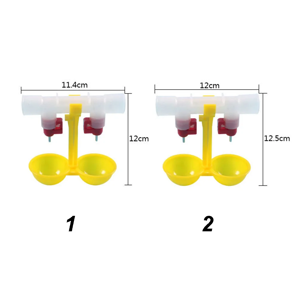 Автоматическая двуглавая чаша для птиц питьевой цыплят соска поилка, автопоилка для кормления домашних животных бутылка с подвесом