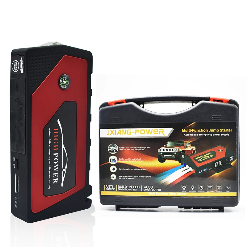 Multi Function 69800mAh Car Jump Starter 600A 12V Portable Starting