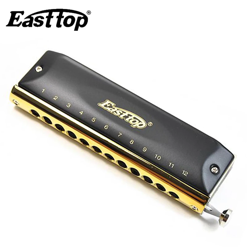 Профессиональная Хроматическая гармоника Easttop с 12 отверстиями 48 тонов губная