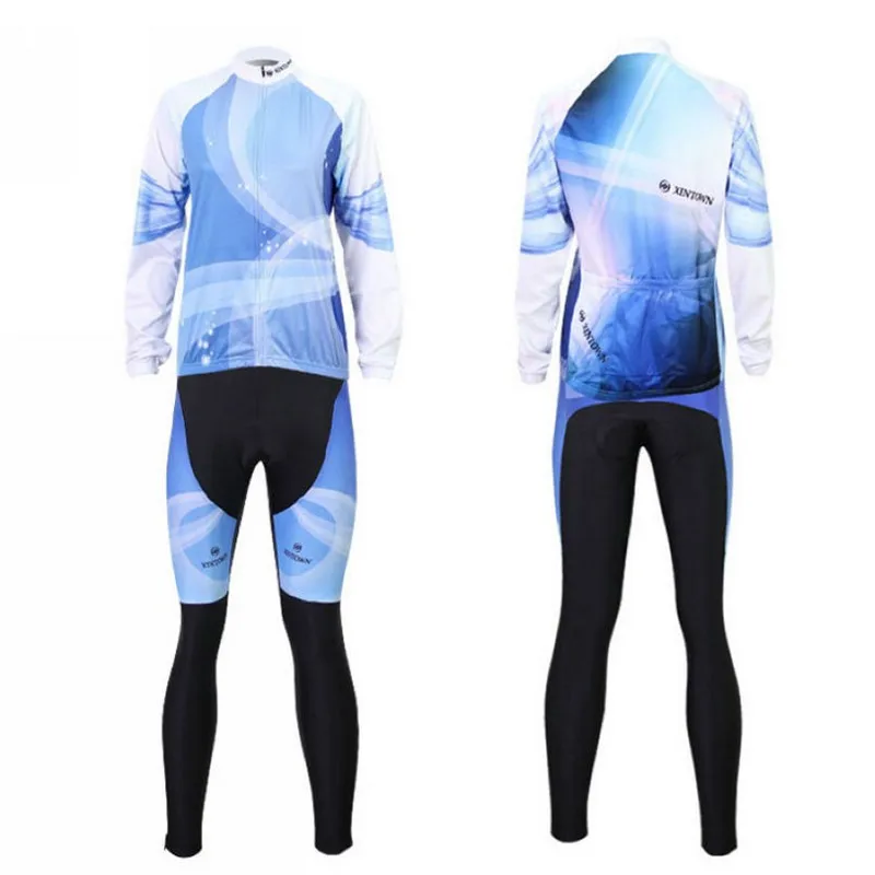 XINTOWN-Women-Blue-Light-Ciclismo-Cycling-Jersey-BIB-Pants-Sets-Long-Sleeve-Bicycle-Wear-Clothing-S (3)