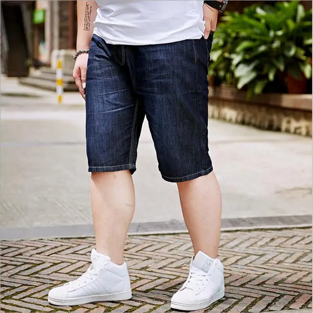 Extra Large Size Men's Denim Shorts 