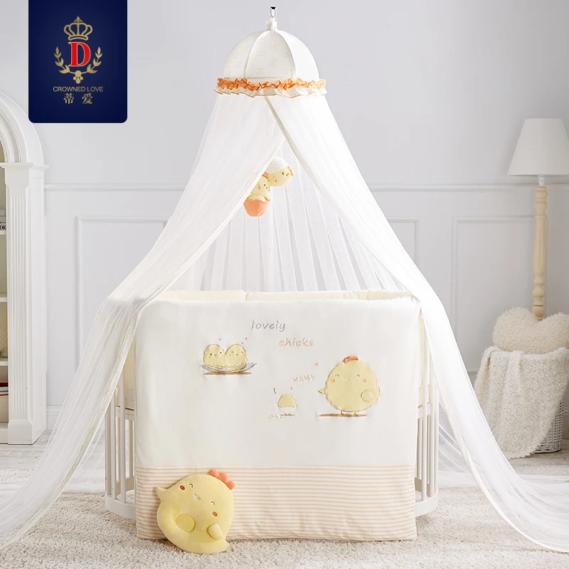 

Babyfond Baby Bedding Kit Baby Round Bed 7 pcs set For Four Seasons Round Bed General no crib