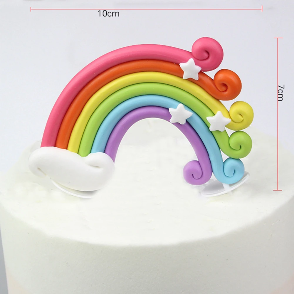 Радужный Топпер для торта, кекс, выбор, свадьба, день рождения, вечеринка, подарок, десерт, Радужный дизайн, выбор для торта, красочный