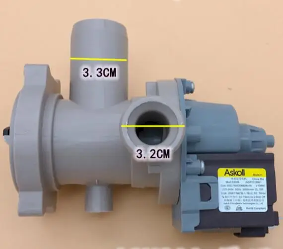

Universal Drain Pump for Haier Washing Machine XQG70-BS1286A,XQG70-BS1286,XQG70-B1286