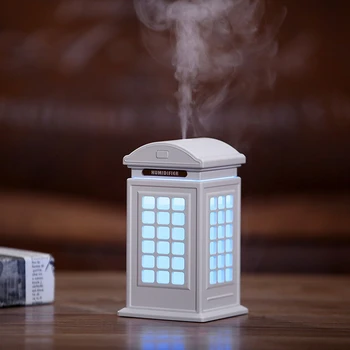 

Humidifier Phone Booth Portable Air Humidifier with Waterless Auto Shut-off With 7 Color Night Light for Home Children's room