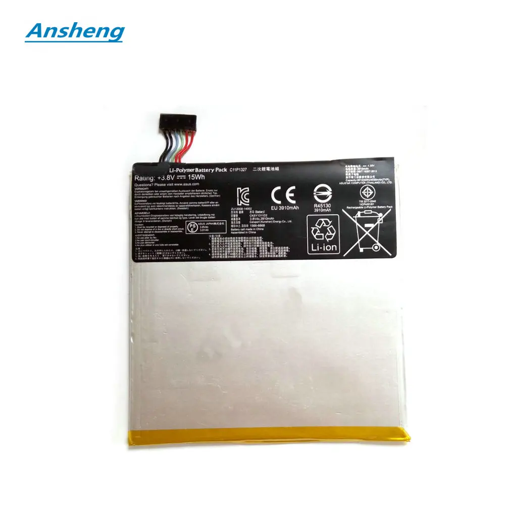 

Новый оригинальный 3910mAh C11P1327 Аккумулятор для Asus Fonepad 7 FE170CG ME170C FE170 Fonepad7 K017 K012 Tablet PC