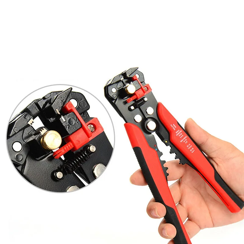 

Cable Wire Stripper Cutter Crimper Automatic Multifunctional TAB Terminal Crimping Stripping Plier Tools