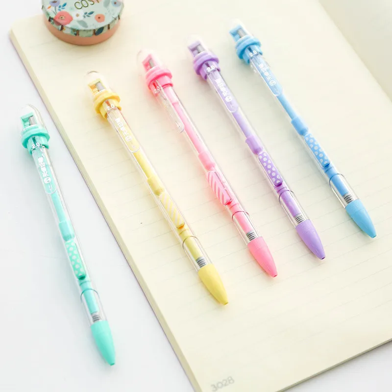 

6Pcs Creative Cute Mechanical Pencil 2.0mm HB School Stationery Store Graphite Sketch Automatic Pen Writing Tool Office Supply