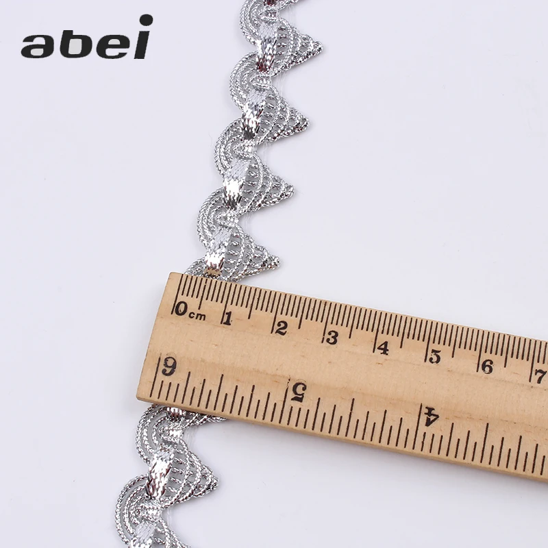 Lace Ribbon 10yards/lot 1.8cm Crocheted Silver Lace Ribbon Tape diy Wedding Cosplay Clothes Sewing fabric Handmade Headwear Accessory lace ribbon,lace sewing supplies,lace sewing accessories,lace garment accessories,lace accessories,lace hair accessories,lace decoration