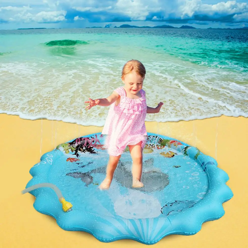 Lawn Beach Play Game Sprinkler Cushion Water Spray Pad Summer Children Outdoor Sprinkler Mat