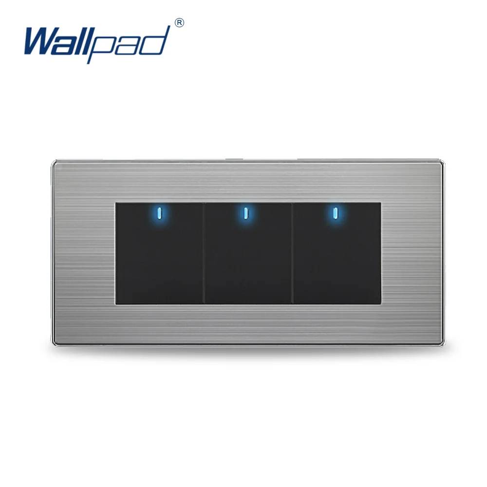 Aliexpress.com : Buy Hot Sale! 3 Gang 2 Way Wall Light Switches Wallpad Push Button light Switch ...