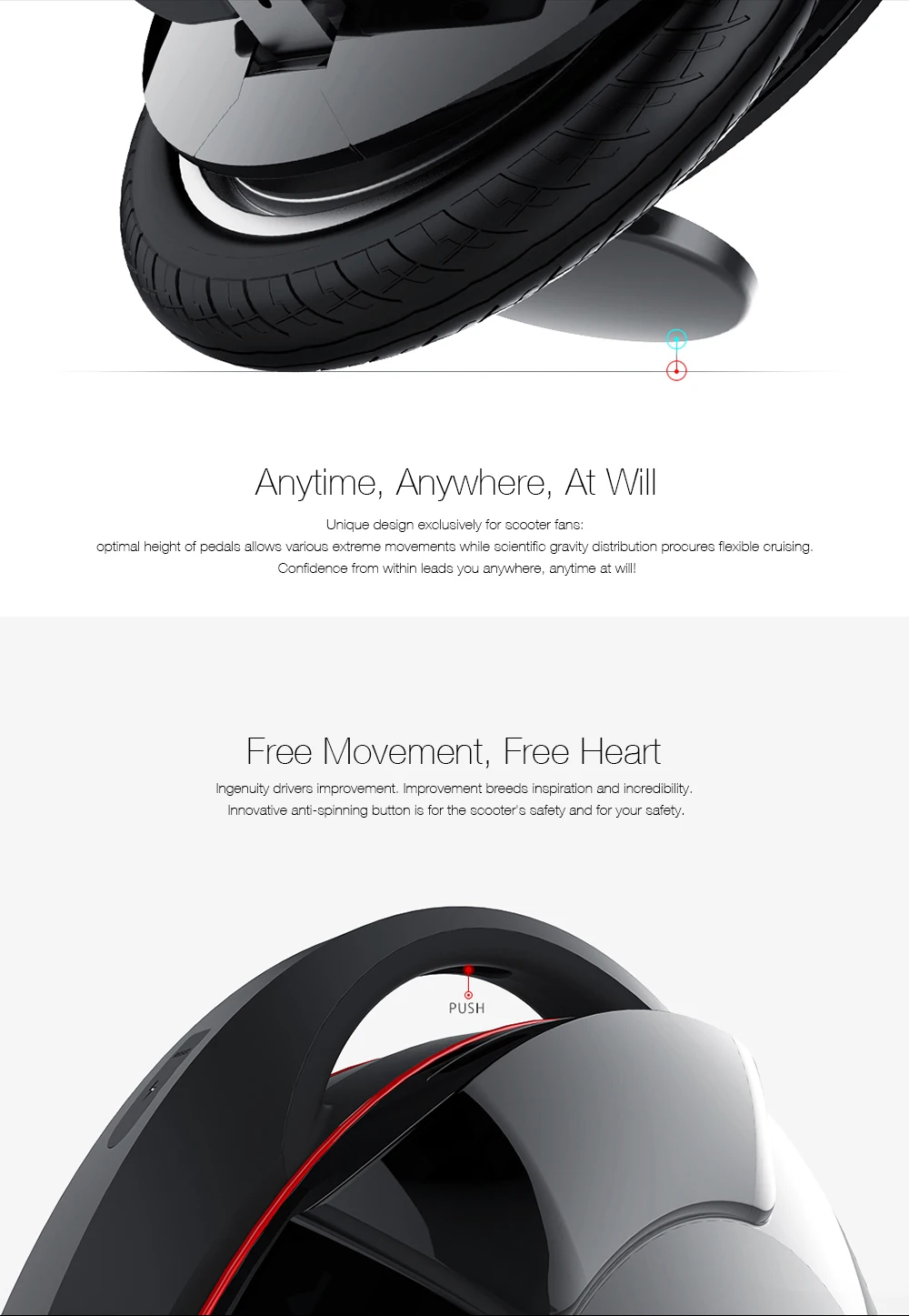 INMOTION V8 Электрический Одноколесный велосипед Monowheel Одноколесный самокат EUC внедорожный приложение с декоративными лампами электрический самокат