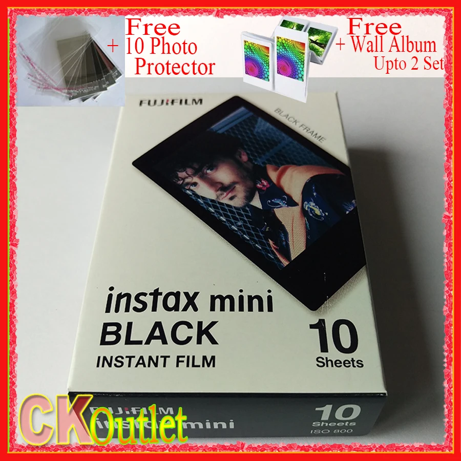 Fujifilm Instax Mini 8 Film Black Frame 10 PCS VALID UNTIL