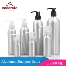 Sedorate 20 pcs/Lot Aluminum Cosmetic Containers 30ML 50ML 100ML 120ML 250ML 500MLl Pumps Bottle For Shampoo Makeup JX049