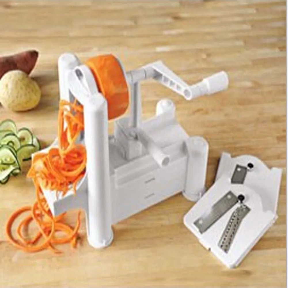 2016 New 1 Piece Fruit Garnish Cutter Peeler Spiral Fruits Vegetable Curly Slicer Kitchen Tools FREE SHIPPING H1354