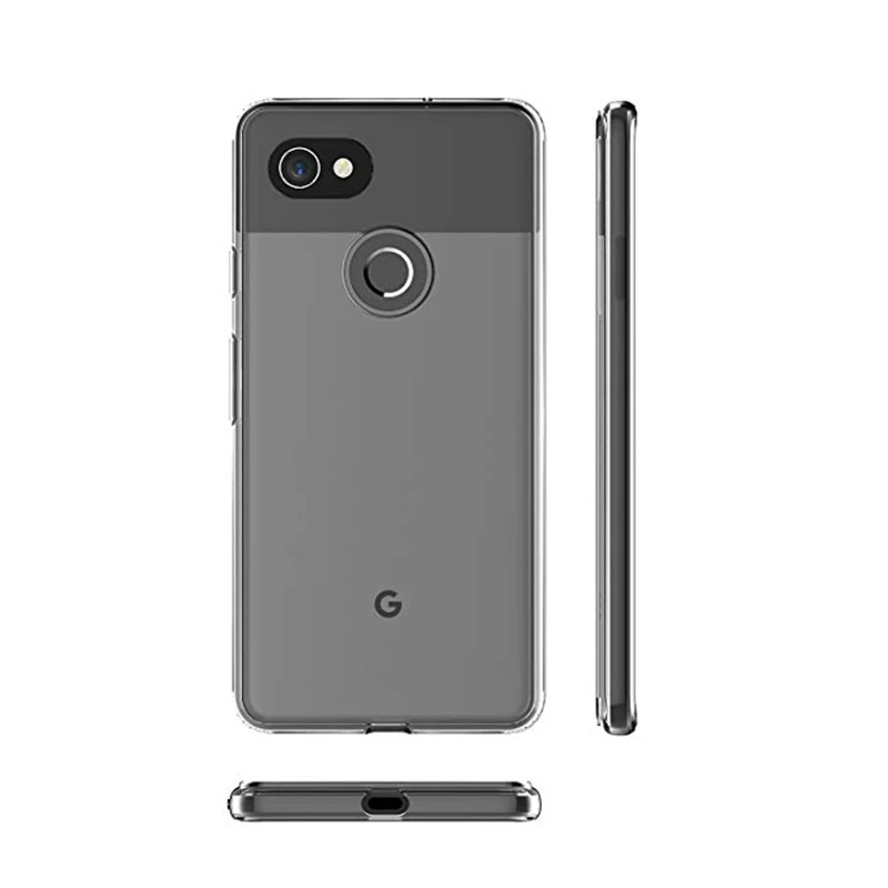 Ультратонкий Мягкий ТПУ прозрачный чехол для телефона Google Pixel 2 3 3a 4 XL 4a Fundas