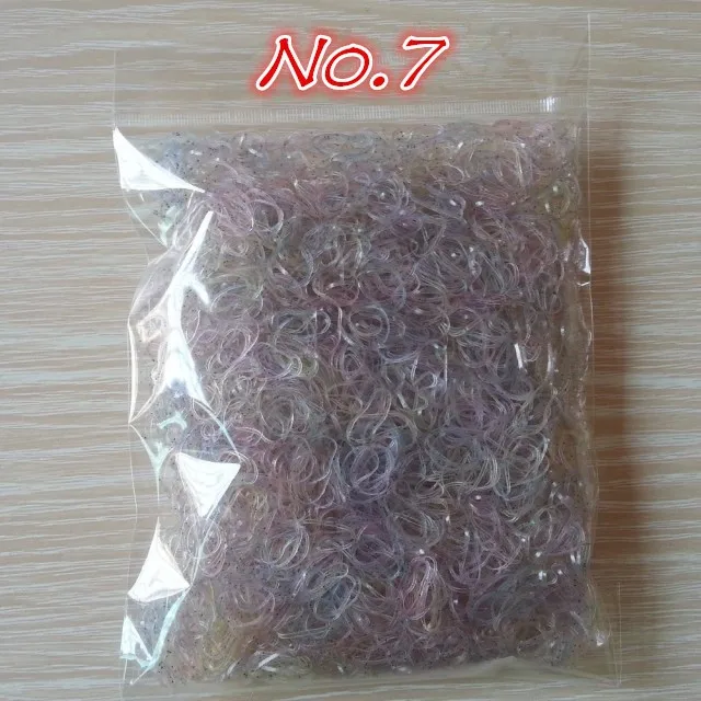 About 1000pcs/bag (small package) 2015 New Child Baby TPU Hair Holders Rubber Bands Elastics Girls Tie Gum Hair Accessories -