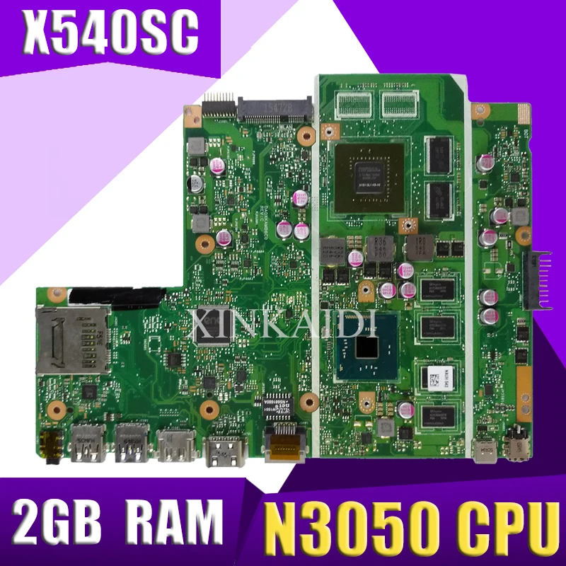 XinKaidi X540SC материнская плата для ноутбука ASUS X540S X540 Teste Оригинал N3050 2g RAM
