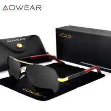 AOWEAR, Зеркальные Солнцезащитные очки для мужчин, поляризационные, фирменный дизайн, авиация, солнцезащитные очки, очки для вождения, очки для мужчин/женщин, Gafas
