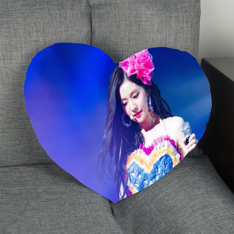Kpop наволочка красный бархат в форме сердца атласная тканевая Подушка Чехол для дивана дома спальни Свадебные украшения наволочки - Цвет: 4