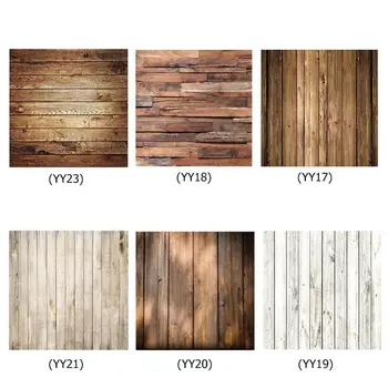 

60x60cm Retro Wood Board Texture Photography Background Backdrop Cloth Studio Video Photo Backgrounds Props For Food