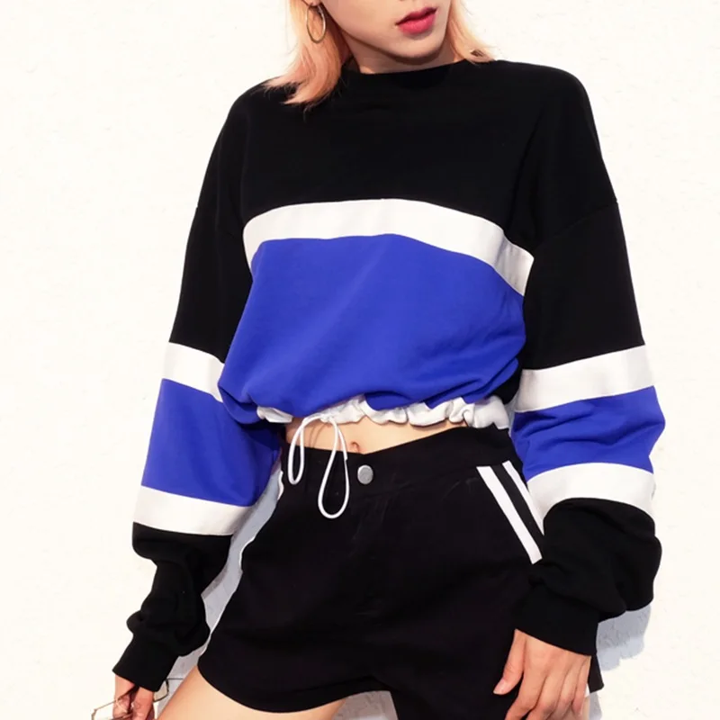 Auyiufar New Long Sleeve Autumn Sweatshirt Women Patchwork Tops Pullover Korean Fashion Loose Streetwear Casual Women Tops Coat Auyiufar New Long Sleeve Autumn Sweatshirt Women Patchwork Tops Pullover Korean Fashion Loose Streetwear Casual Women Tops Coat