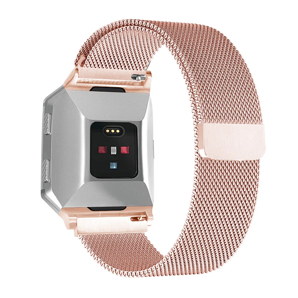 HL Миланский Браслет из нержавеющей стали ремешок для Fitbit Ionic Прямая Oct24