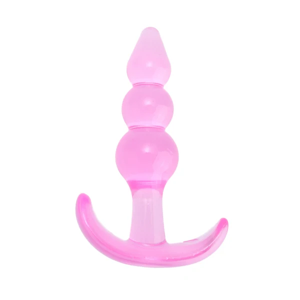 Anal Plug Triple-bead Butt Plug Silicone Anus Plug Clitoris / Prostate Massager for Men & Women Adult Sex Product Sex Toys