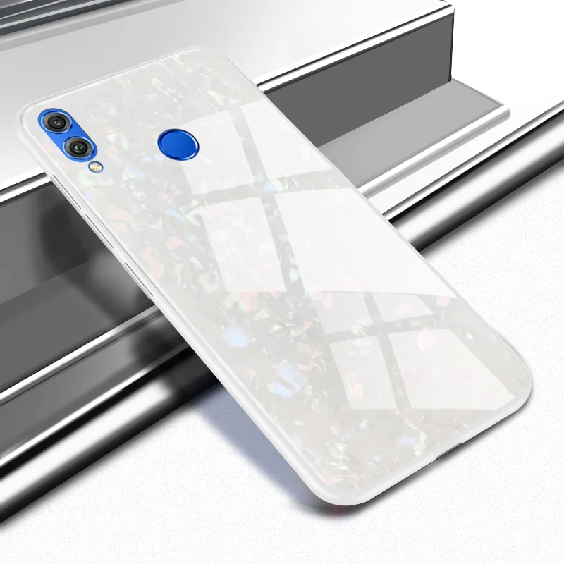 KHW2033W_1_JONSNOW Tempered Glass Phone Case For Huawei Honor 8X 8C Glossy Hard Back Cover for Honor 10 9 Lite 7C 7A Pro 7X