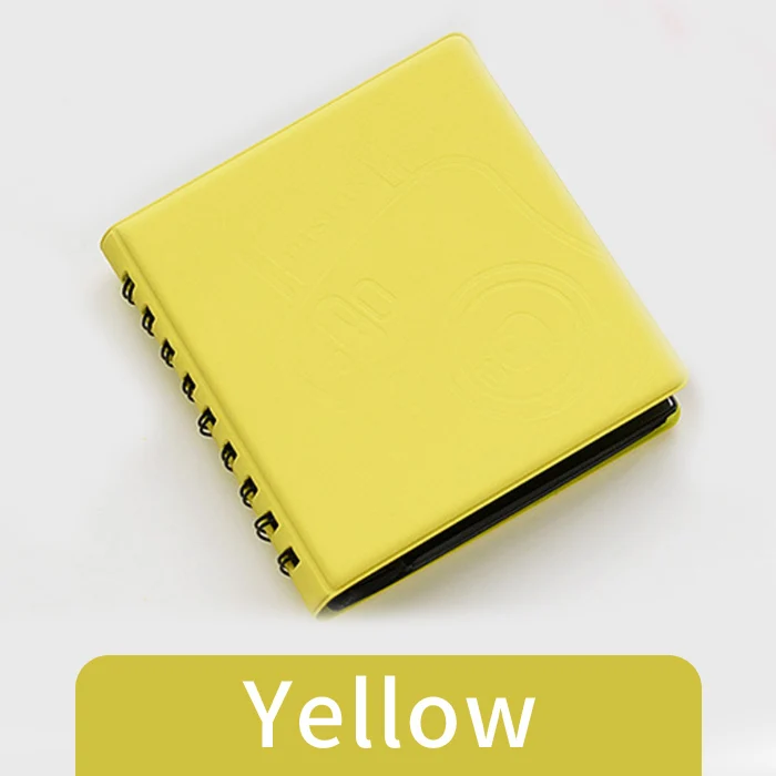 yellow 68 Карманы Мини Мгновенных Фотоальбом для Fujifilm Instax Фильм 7 s 8 25 50 s 70 90 - Цвет: yellow