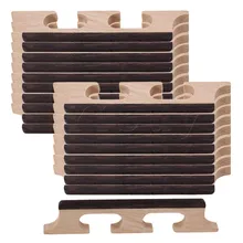 Yibuy 20pcs Maple 4 String Ukulele Banjo Guitar Bridge String Instruments Parts