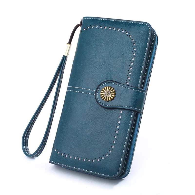 

New Women Pu Leather Wallets Female Big Capacity Purses Woman Hasp Zipper Purse Ladies Long Clutch Phone Wallet Coin Card Holder