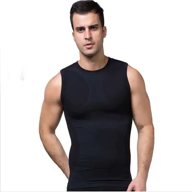 Летняя мужская майка без рукавов, Облегающая майка, Спортивная ...