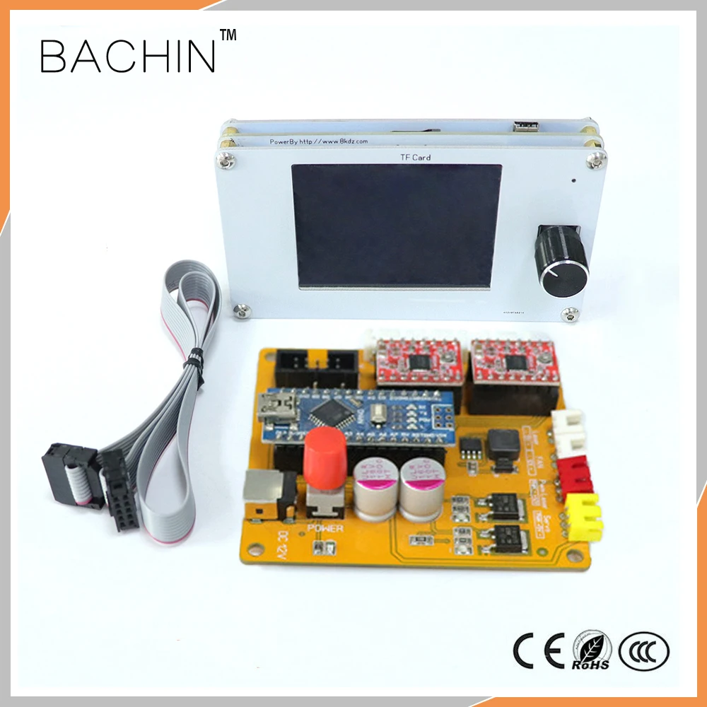 

2axis USB Control Board+GRBL Offline LCD Controller Panel, CNC Laser Cutter Engraving Machine PCB Mainboard, Laser Driver Stepp