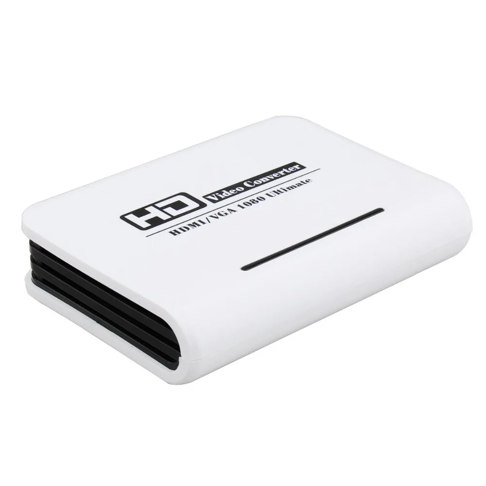 HDMI TO VGA Converter box hdmi to vga audio adapter RCA 3.5mm Stereo Audio and SPDIF/Toslink Audio output