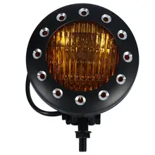 Motorcycle Black Universal Headlight Head Light Lamp For Harley Bobber Cafe racer Chopper Custom Aluminum 7 inch motorcycle led headlight headlamp bulb for harley sportster cafe racer bobber cold white headlights head light lamp