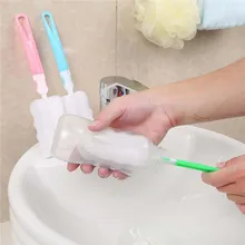 Детская щетка для молочных бутылок Высококачественная Чистящая губка для младенцев специальная с ручкой кухонная Чистящая посуда щетка стеклянные Специальные щетки