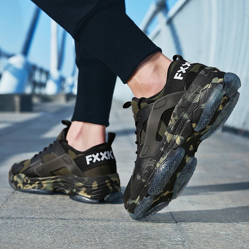 

Summer Men Casual Shoes Fashion Breathable Korean Shoes Men Camouflage Flat zapatillas hombre Outdoor Sneakers Male Footwear